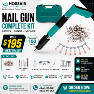 PROFESSIONAL NAIL TEAL GUN KIT